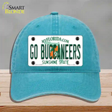 Go Buccaneers Novelty License Plate Hat Tag Unconstructed Cotton / Lake Blue