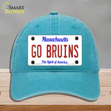 Go Bruins Novelty License Plate Hat Tag Unconstructed Cotton / Lake Blue