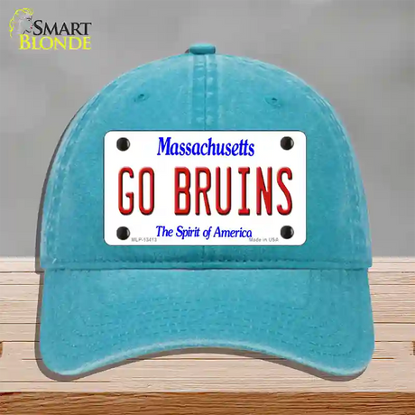 Go Bruins Novelty License Plate Hat Tag Unconstructed Cotton / Lake Blue