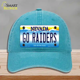 Go Raiders Nevada Novelty License Plate Hat Tag Unconstructed Cotton / Lake Blue