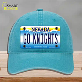 Go Golden Knights Novelty License Plate Hat Tag Unconstructed Cotton / Lake Blue