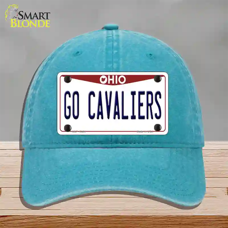 Go Cavaliers Novelty License Plate Hat Tag Unconstructed Cotton / Lake Blue