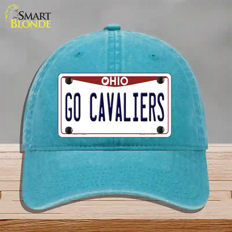 Go Cavaliers Novelty License Plate Hat Tag Unconstructed Cotton / Lake Blue