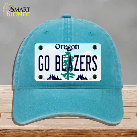 Go Blazers Novelty License Plate Hat Tag Unconstructed Cotton / Lake Blue