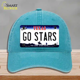 Go Stars Novelty License Plate Hat Tag Unconstructed Cotton / Lake Blue