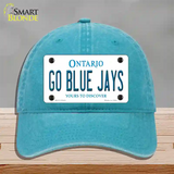 Go Blue Jays Novelty License Plate Hat Tag Unconstructed Cotton / Lake Blue