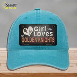 This Girl Loves Her Golden Knights Novelty License Plate Hat Tag Unconstructed Cotton / Lake Blue