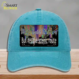 Drugs Lead Nowhere Novelty License Plate Hat Tag Unconstructed Cotton / Lake Blue