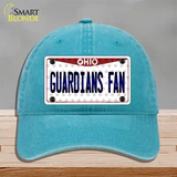 Guardians Fan Ohio Overlay Novelty License Plate Hat Tag Unconstructed Cotton / Lake Blue