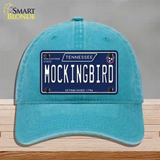 Mockingbird Tennessee Blue Novelty License Plate Hat Tag Unconstructed Cotton / Lake Blue