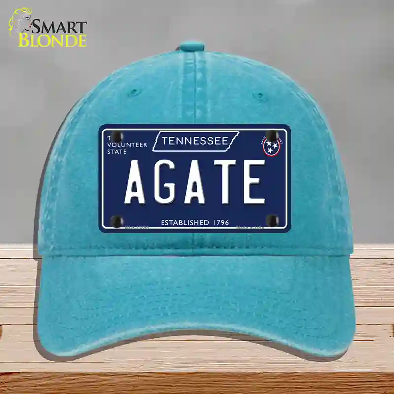 Agate Tennessee Blue Novelty License Plate Hat Tag Unconstructed Cotton / Lake Blue