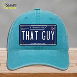 That Guy Tennessee Blue Novelty License Plate Hat Tag Unconstructed Cotton / Lake Blue