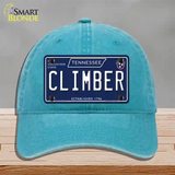 Climber Tennessee Blue Novelty License Plate Hat Tag Unconstructed Cotton / Lake Blue