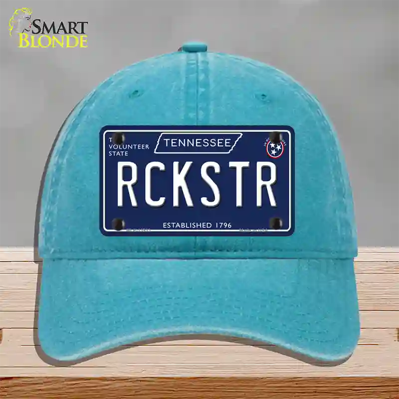 Rckstr Tennessee Blue Novelty License Plate Hat Tag Unconstructed Cotton / Lake Blue