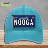 Nooga Tennessee Blue Novelty License Plate Hat Tag Unconstructed Cotton / Lake Blue