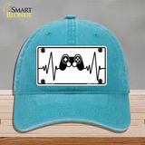 Video Games Heart Beat Novelty License Plate Hat Tag Unconstructed Cotton / Lake Blue