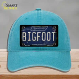 Bigfoot Tennessee Novelty License Plate Hat Tag Unconstructed Cotton / Lake Blue