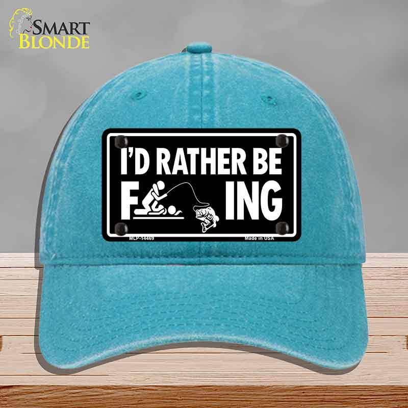 Id Rather Be F---ing Novelty License Plate Hat HAT-MLP-14469