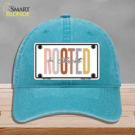 Rooted In Christ Novelty License Plate Hat HAT-MLP-14481