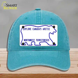 Northwest Territories Novelty License Plate Hat Unconstructed Cotton / Lake Blue