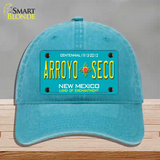 Arroyo Seco New Mexico Novelty License Plate Hat Unconstructed Cotton / Lake Blue