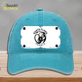 Santa Clara Pueblo Flag Novelty License Plate Hat Unconstructed Cotton / Lake Blue