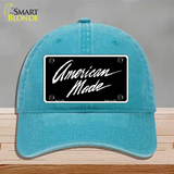 American Made Novelty License Plate Hat Unconstructed Cotton / Lake Blue