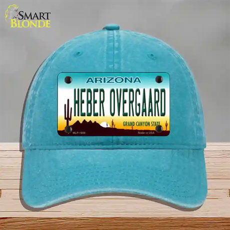 Heber Overgaard Arizona Novelty License Plate Hat Unconstructed Cotton / Lake Blue