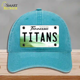 Titans Tennessee State Novelty License Plate Hat Unconstructed Cotton / Lake Blue