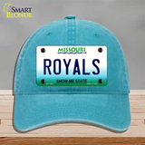 Royals Missouri State Novelty License Plate Hat Unconstructed Cotton / Lake Blue