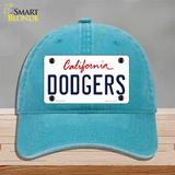 Dodgers California State Novelty License Plate Hat Unconstructed Cotton / Lake Blue