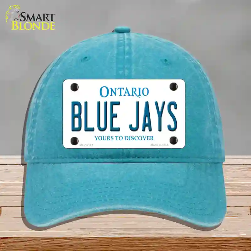 Blue Jays Toronto Canada Province Novelty License Plate Hat Unconstructed Cotton / Lake Blue