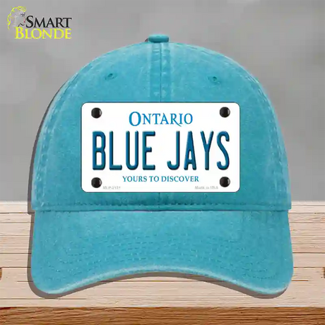 Blue Jays Toronto Canada Province Novelty License Plate Hat Unconstructed Cotton / Lake Blue