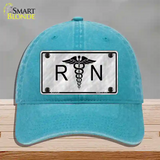 RN Novelty License Plate Hat Unconstructed Cotton / Lake Blue