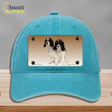 Cavalier King Charles Spaniel Dog Novelty License Plate Hat Unconstructed Cotton / Lake Blue