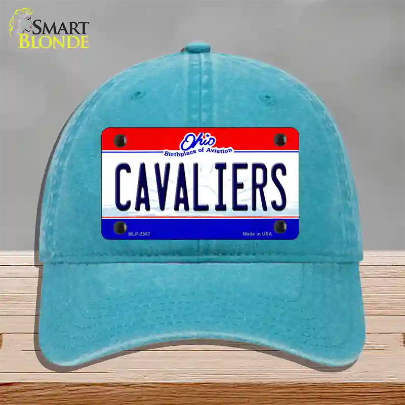 Cavaliers Ohio State Novelty License Plate Hat Unconstructed Cotton / Lake Blue