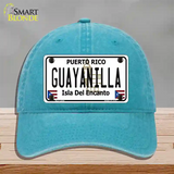 Guayanilla Puerto Rico Novelty License Plate Hat Unconstructed Cotton / Lake Blue