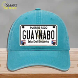 Guaynabo Puerto Rico Novelty License Plate Hat Unconstructed Cotton / Lake Blue