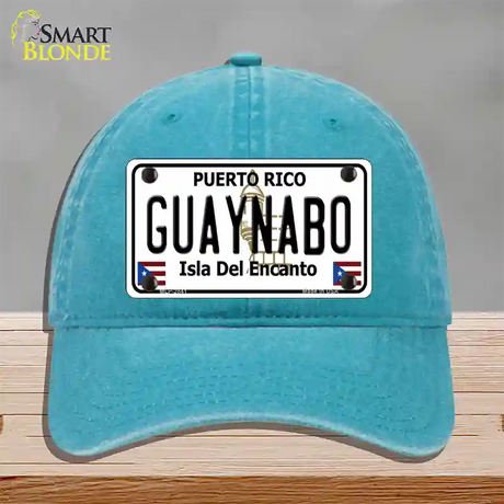 Guaynabo Puerto Rico Novelty License Plate Hat Unconstructed Cotton / Lake Blue