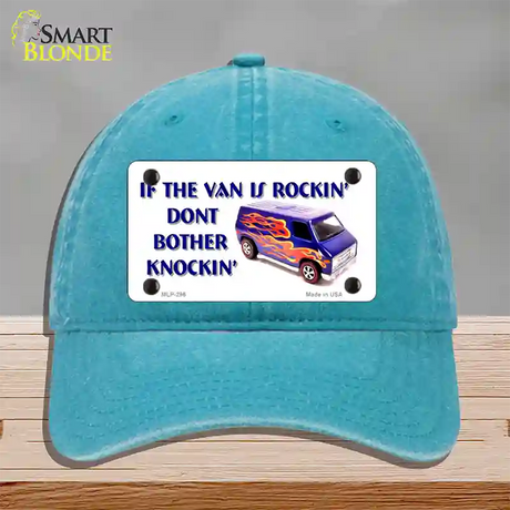 If Vans Rockin Novelty License Plate Hat Unconstructed Cotton / Lake Blue