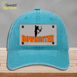 Bow Hunter Novelty License Plate Hat Unconstructed Cotton / Lake Blue