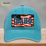 Idaho USA Novelty License Plate Hat Unconstructed Cotton / Lake Blue