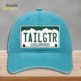 Tailgtr Colorado Novelty License Plate Hat Unconstructed Cotton / Lake Blue