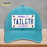 Tailgtr Washington DC Novelty License Plate Hat Unconstructed Cotton / Lake Blue