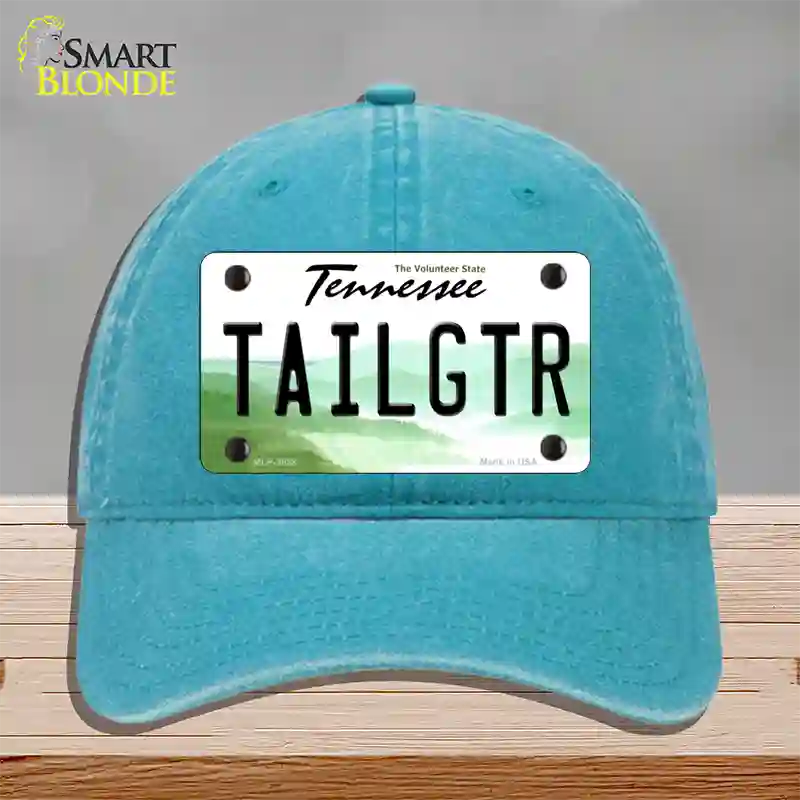 Tailgtr Tennessee Novelty License Plate Hat Unconstructed Cotton / Lake Blue