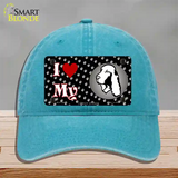 I Love My Cocker Spaniel Novelty License Plate Hat Unconstructed Cotton / Lake Blue