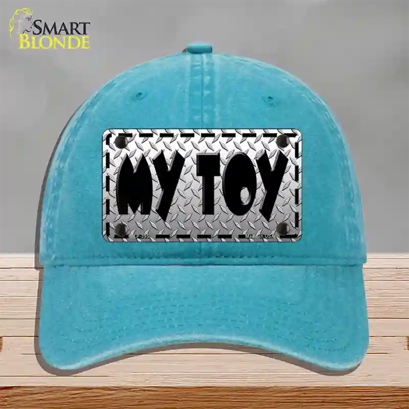 My Toy Novelty License Plate Hat Unconstructed Cotton / Lake Blue