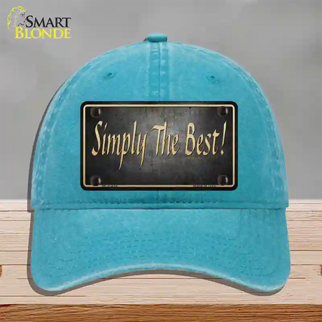 Simply The Best License Novelty License Plate Hat Unconstructed Cotton / Lake Blue