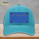 In Loving Memory Blue Novelty License Plate Hat Unconstructed Cotton / Lake Blue