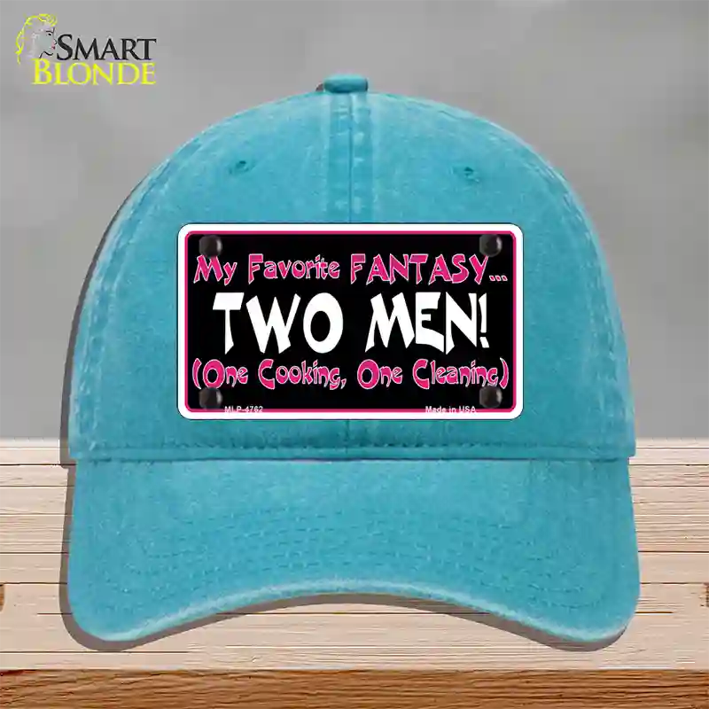 My Favorite Fantasy Novelty License Plate Hat Unconstructed Cotton / Lake Blue